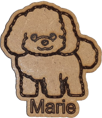 Magnet - Bichon personnalisable